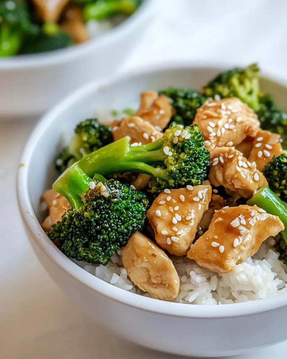 Easy Chicken and Broccoli Stir Fry food shot