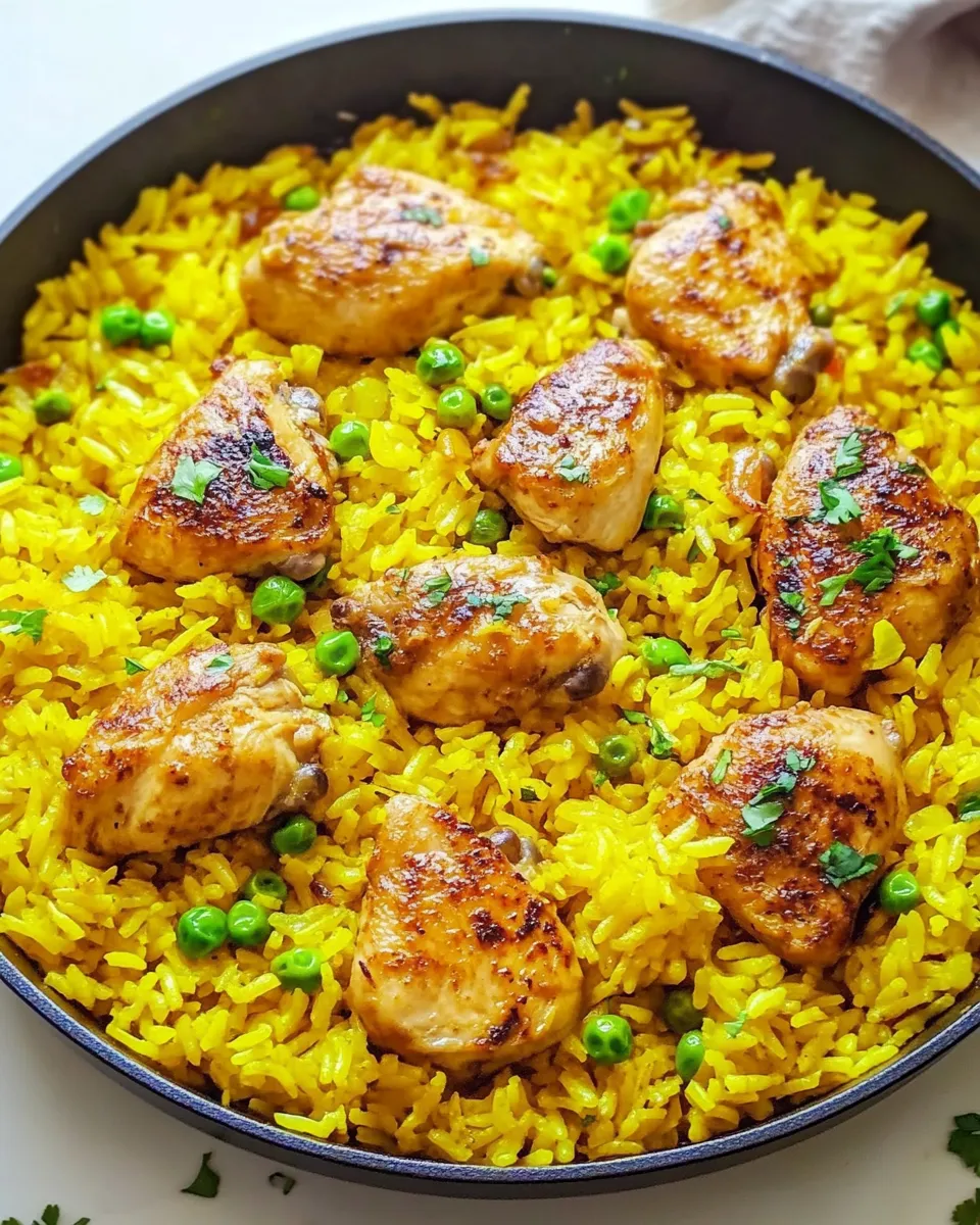 Classic Chicken and Yellow Rice Skillet image