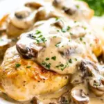 Homemade Chicken with Mushroom Cream Sauce photo