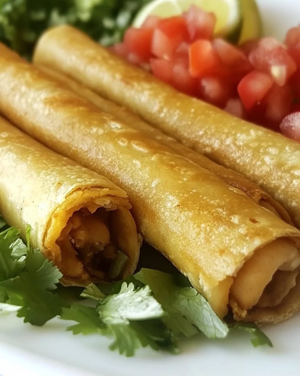 Homemade Chickpea & Tomato Flautas photo