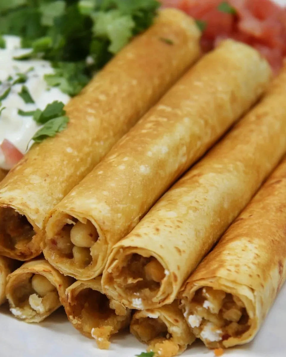 Delicious Chickpea & Tomato Flautas image