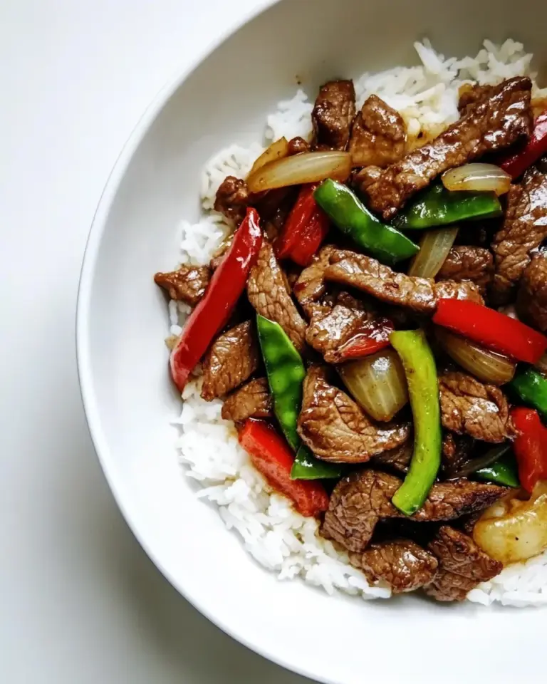 Homemade Chili Garlic Beef Stir Fry with Coconut Jasmine Rice. recipe photo