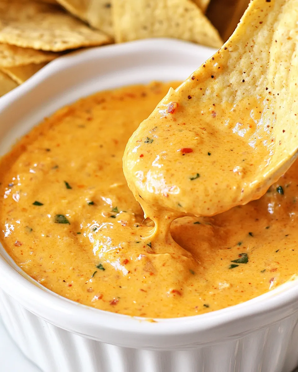 Classic Chilis Skillet Queso Recipe: Copycat Slow Cooker Cheese Dip image