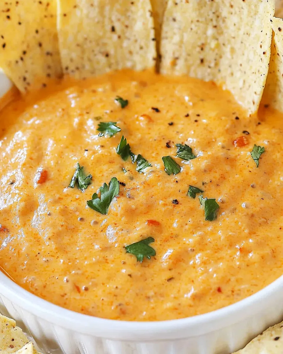 Delicious Chilis Skillet Queso Recipe: Copycat Slow Cooker Cheese Dip dish photo