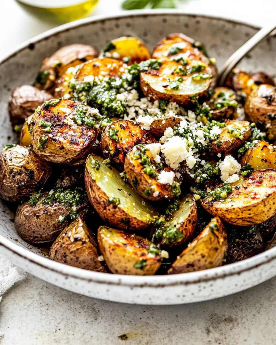 Delicious Chimichurri Roasted Potatoes shot