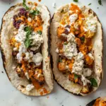 Easy Chipotle Roasted Cauliflower Pitas. recipe photo