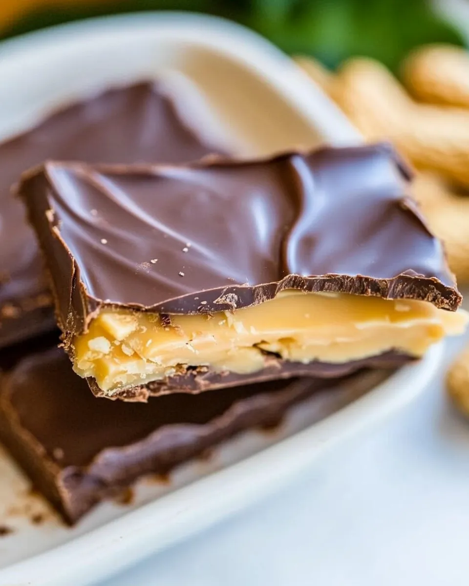 Easy Chocolate-Covered Microwave Peanut Brittle recipe photo