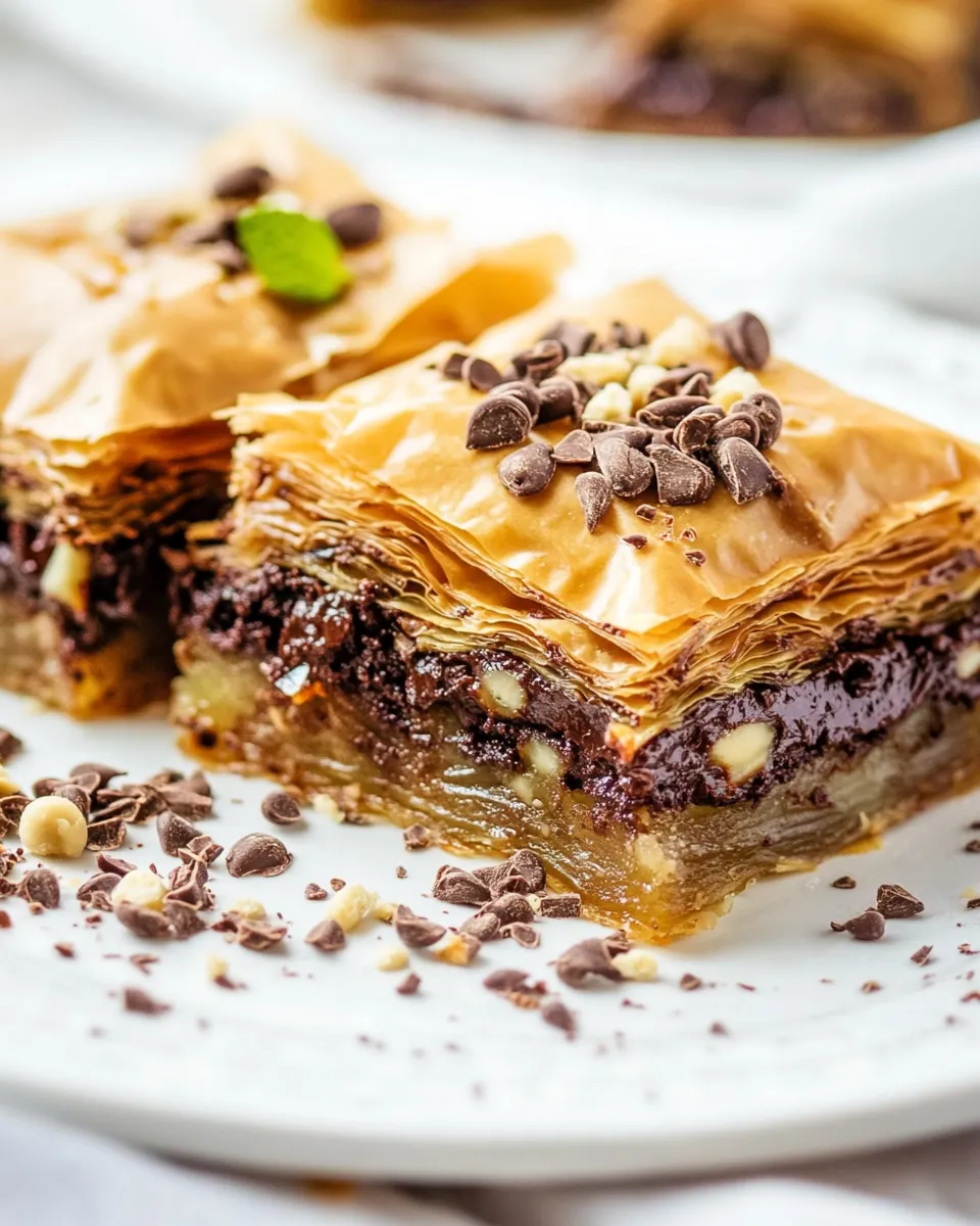 Easy Chocolate Baklava recipe photo