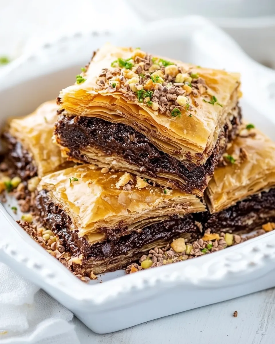 Delicious Chocolate Baklava shot