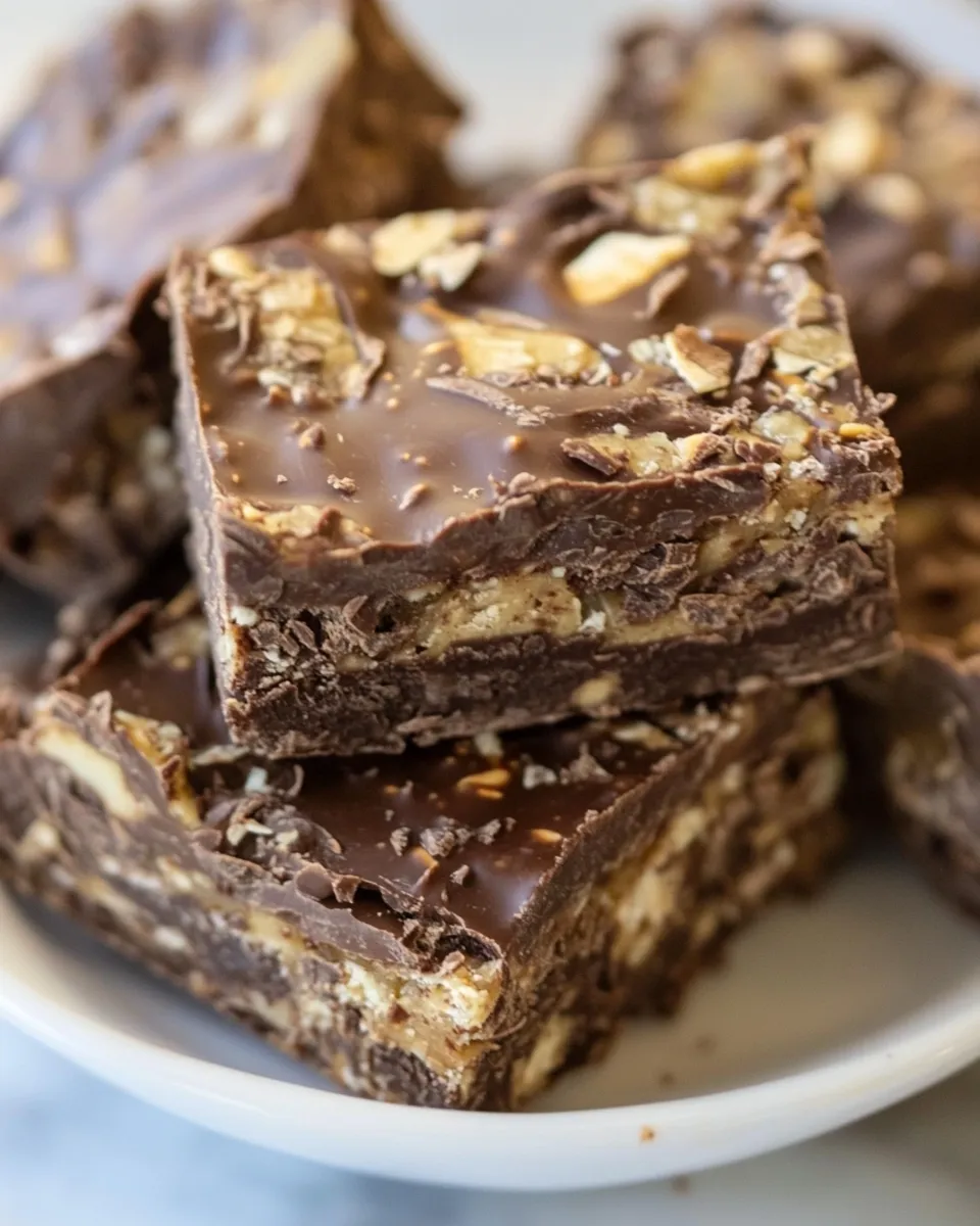 Homemade Chocolate Blackout Bars recipe photo