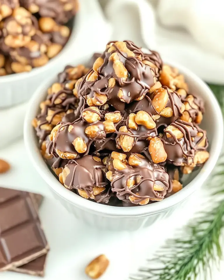 Easy Chocolate Butterscotch Peanut Clusters recipe photo