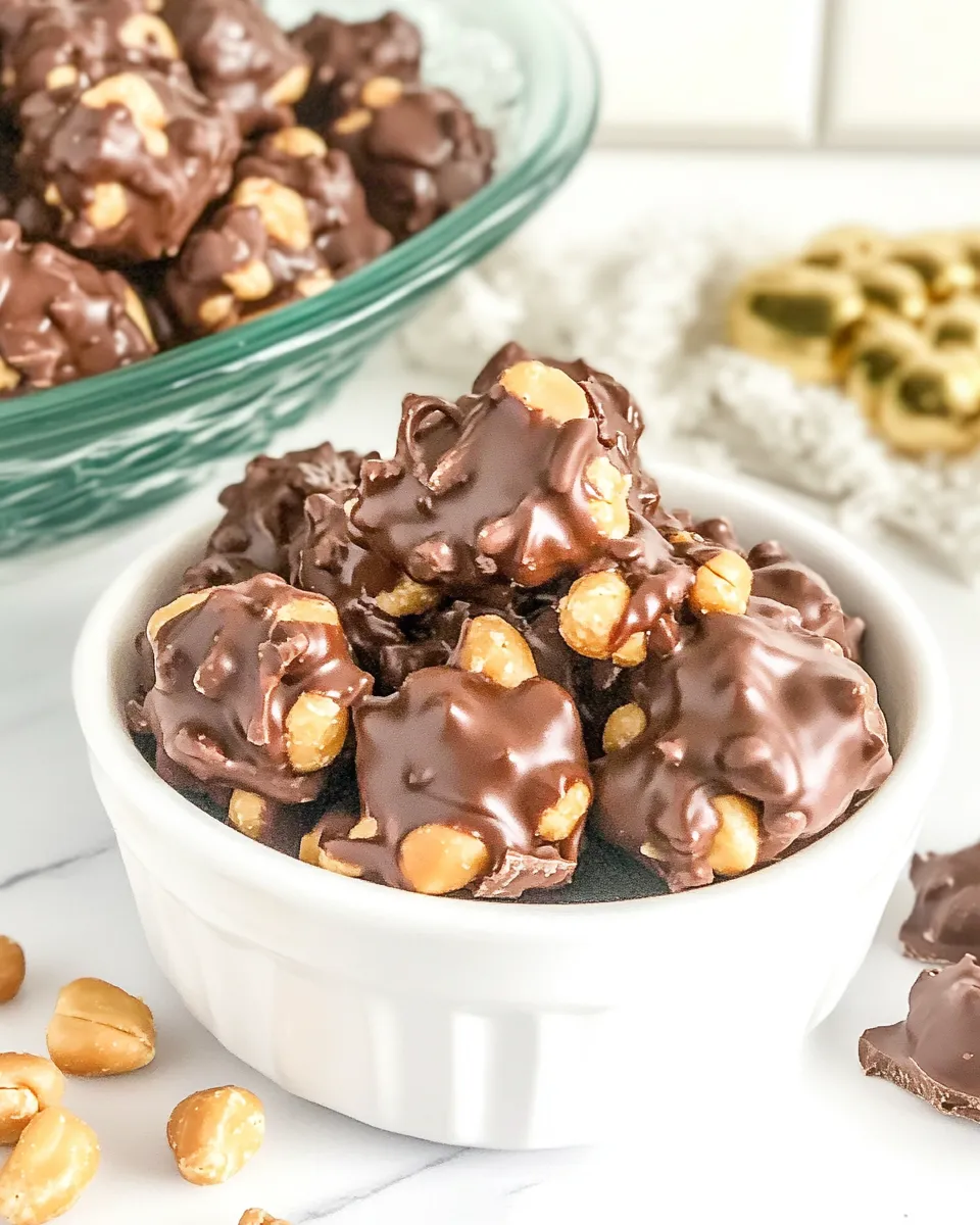 Delicious Chocolate Butterscotch Peanut Clusters dish photo