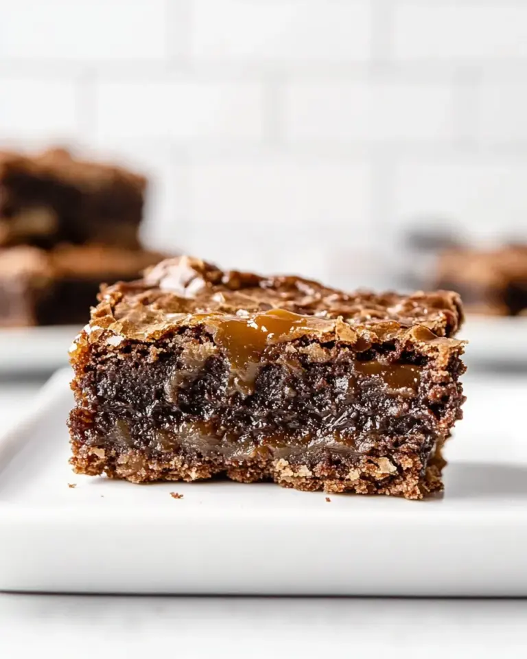 Homemade Chocolate Caramel Brownies photo