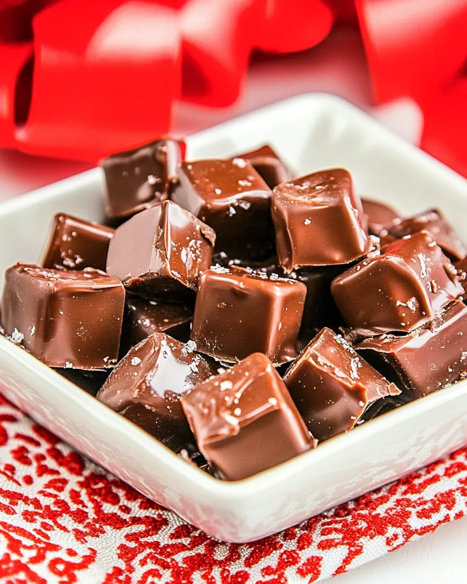 Delicious Chocolate Caramels shot