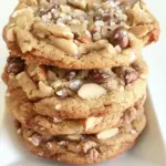 Homemade Chocolate Chip Almond Toffee Cookies photo