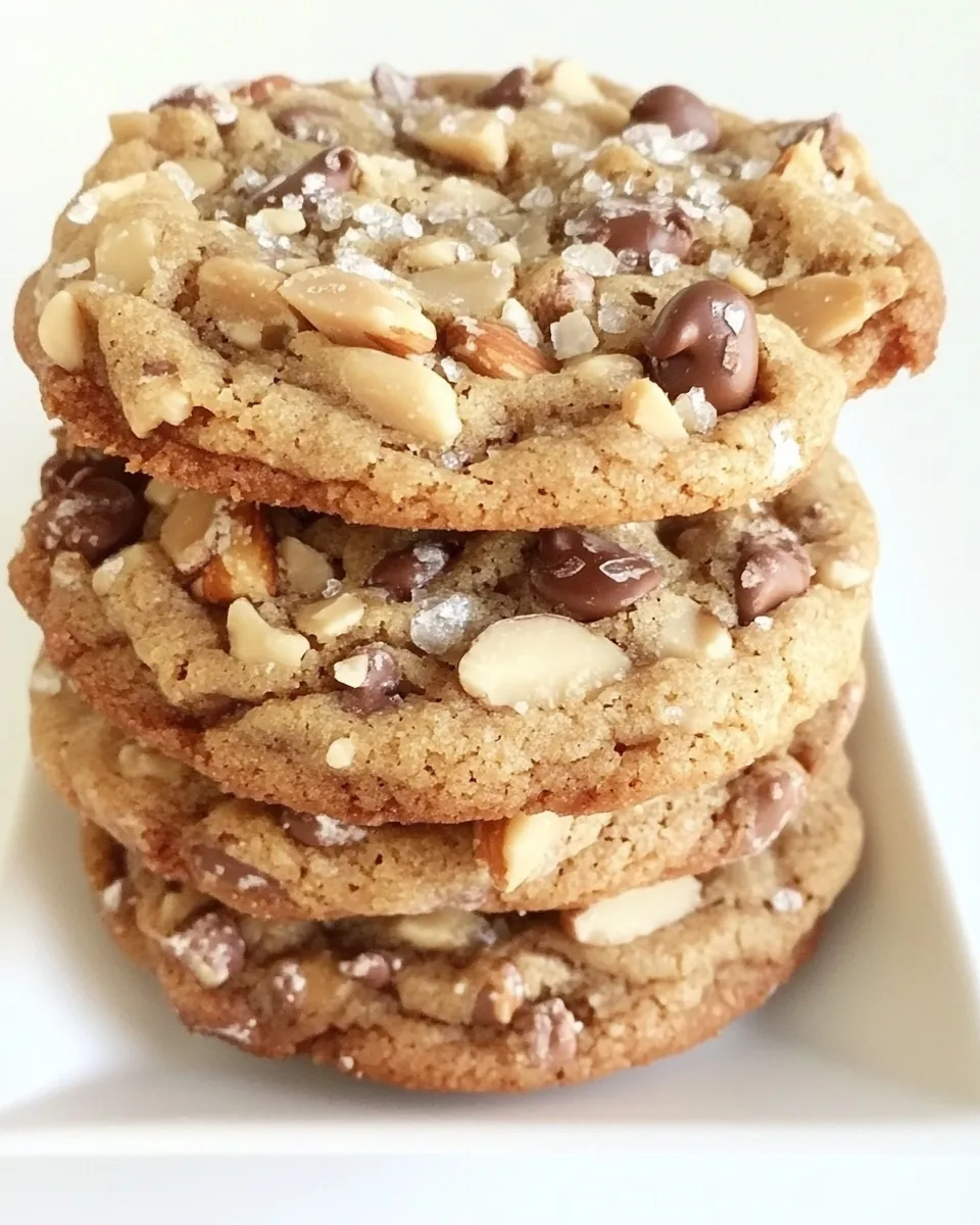 Homemade Chocolate Chip Almond Toffee Cookies photo