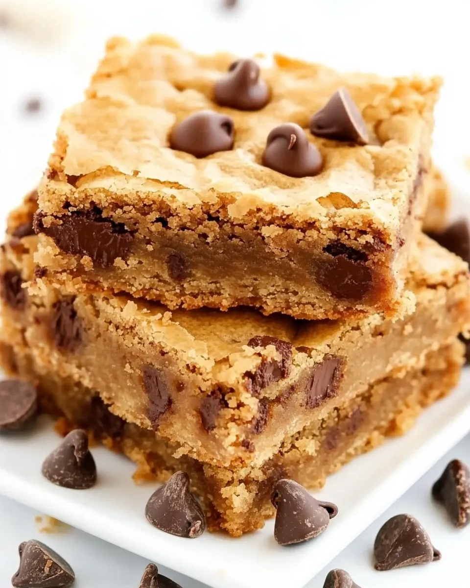 Classic Chocolate Chip Blondies Recipe image