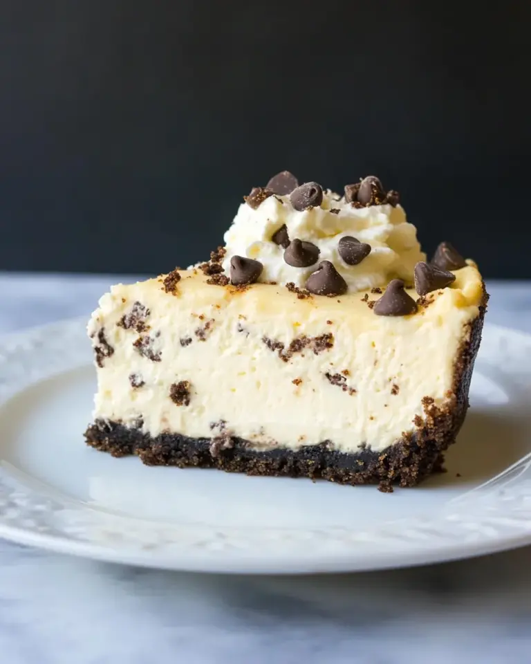 Homemade Chocolate Chip Cookie Dough Cheesecake photo