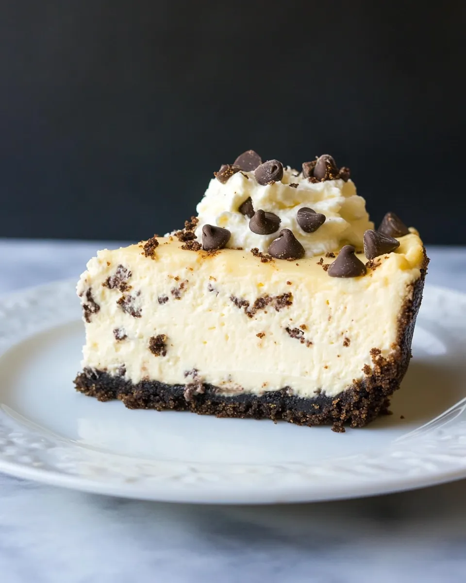 Homemade Chocolate Chip Cookie Dough Cheesecake photo