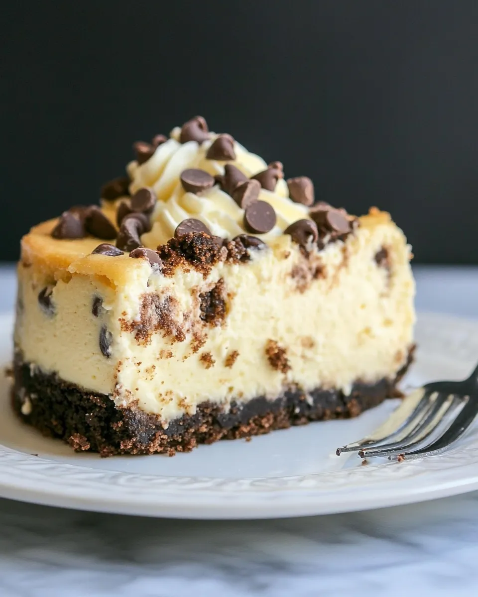 Delicious Chocolate Chip Cookie Dough Cheesecake shot