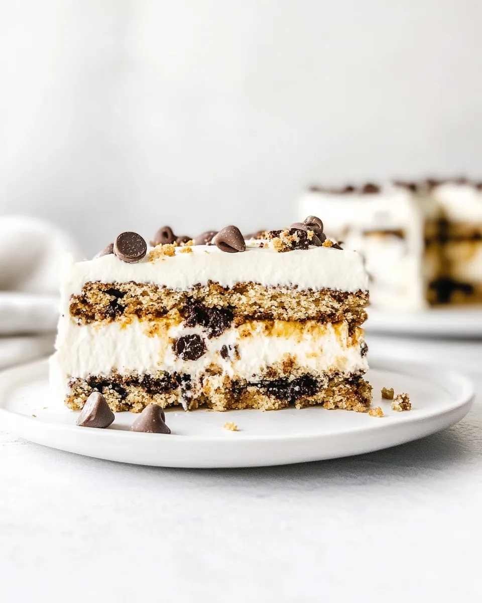 Homemade Chocolate Chip Cookie Icebox Cake image
