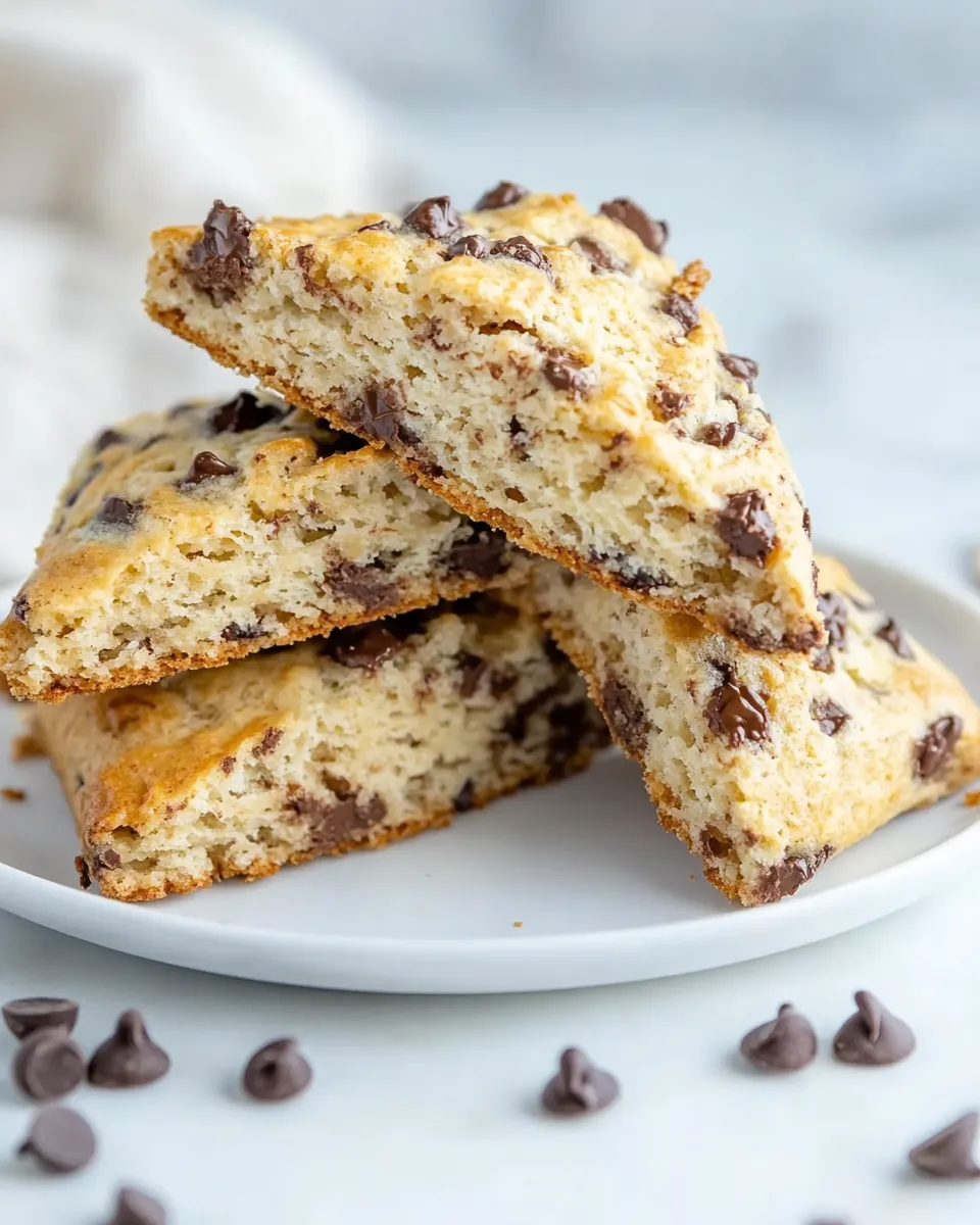 Homemade Chocolate Chip Toffee Scones photo