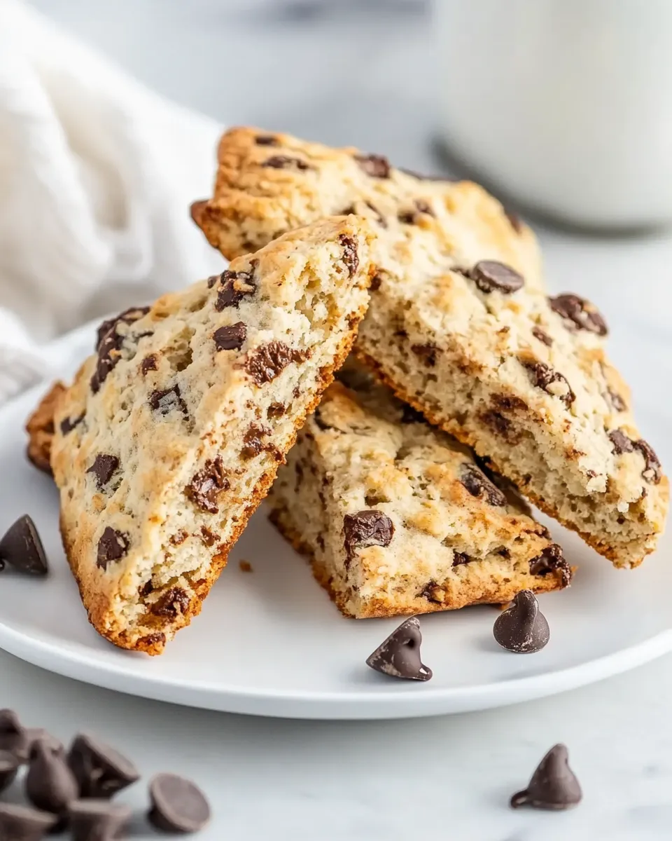 Easy Chocolate Chip Toffee Scones recipe photo