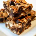 Delicious Chocolate Chip & Pretzel Cookie Bars recipe photo