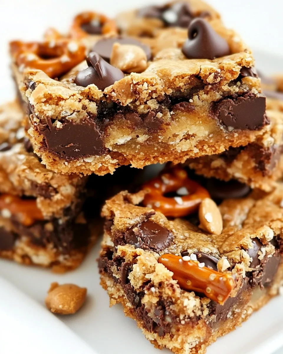 Classic Chocolate Chip & Pretzel Cookie Bars dish photo