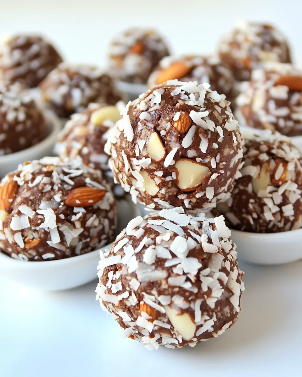Classic Chocolate Coconut Almond Balls dish photo