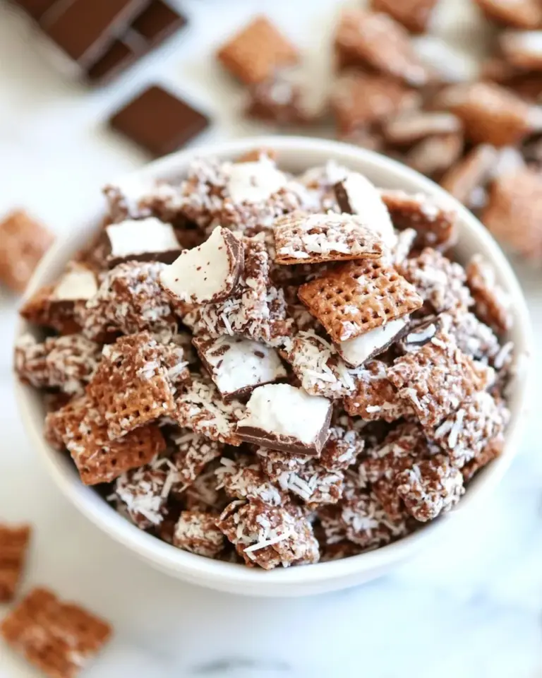 Homemade Chocolate Coconut Chex Mix photo