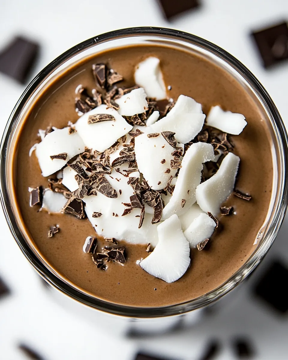 Delicious Chocolate Coconut Smoothie image