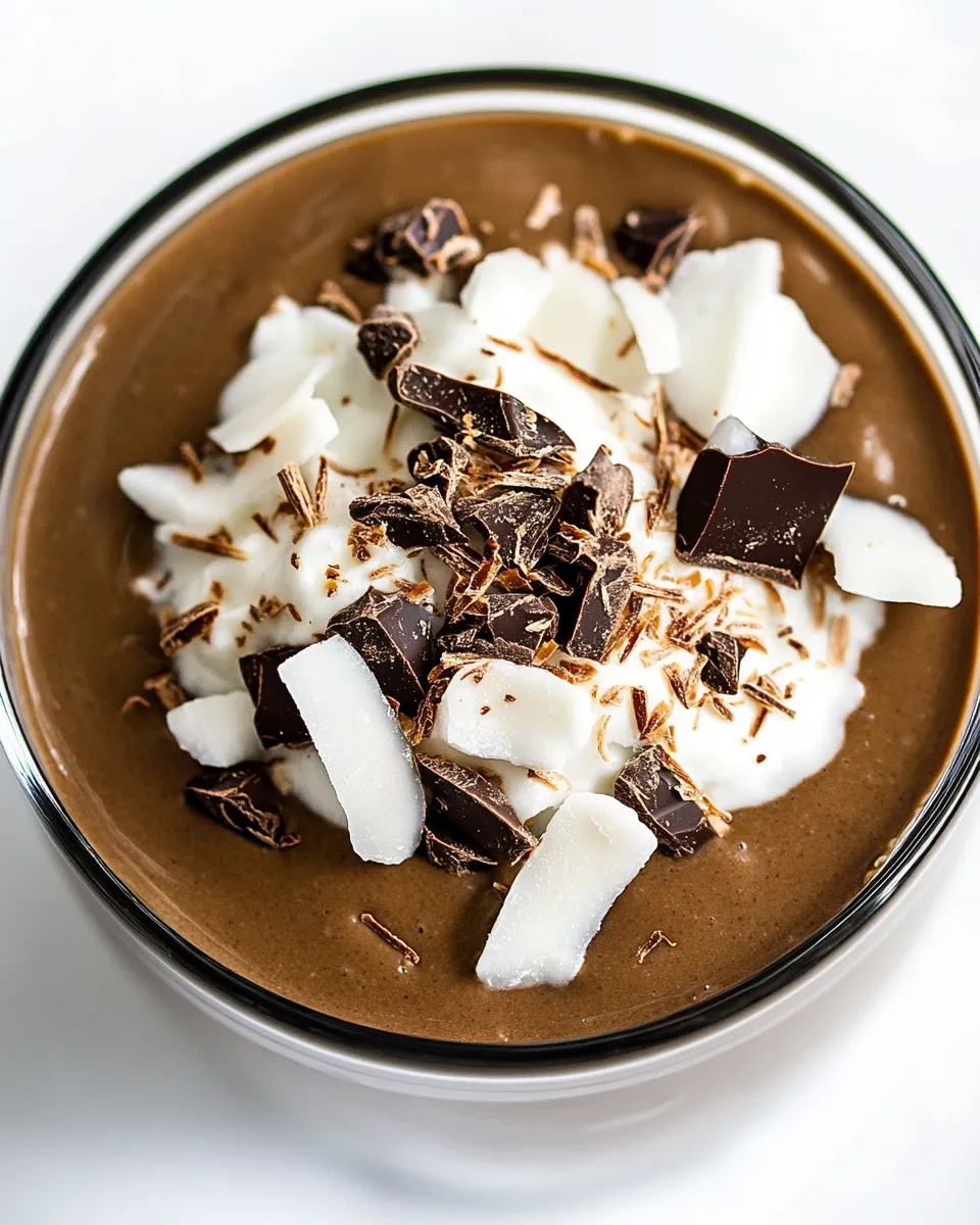 Quick Chocolate Coconut Smoothie recipe photo
