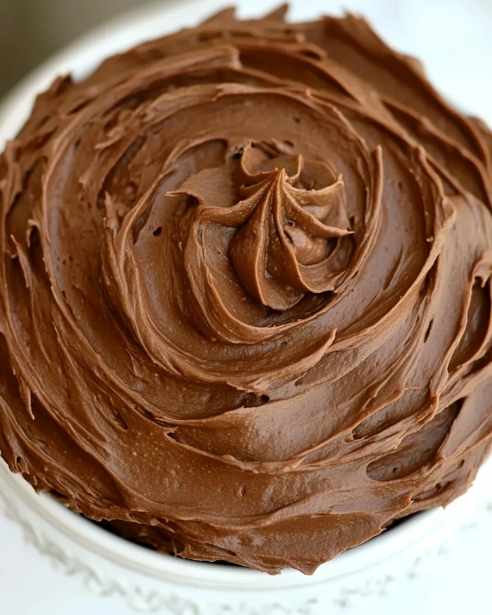 Delicious Chocolate Cream Cheese Frosting shot