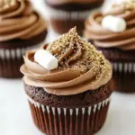 Homemade Chocolate Cupcakes with Marshmallow Filling photo
