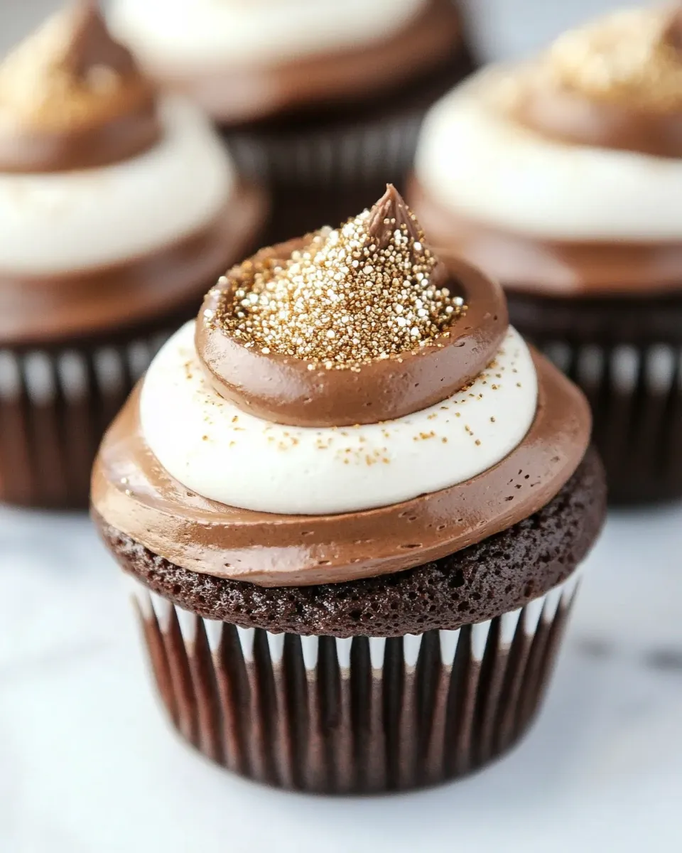 Easy Chocolate Cupcakes with Marshmallow Filling recipe photo