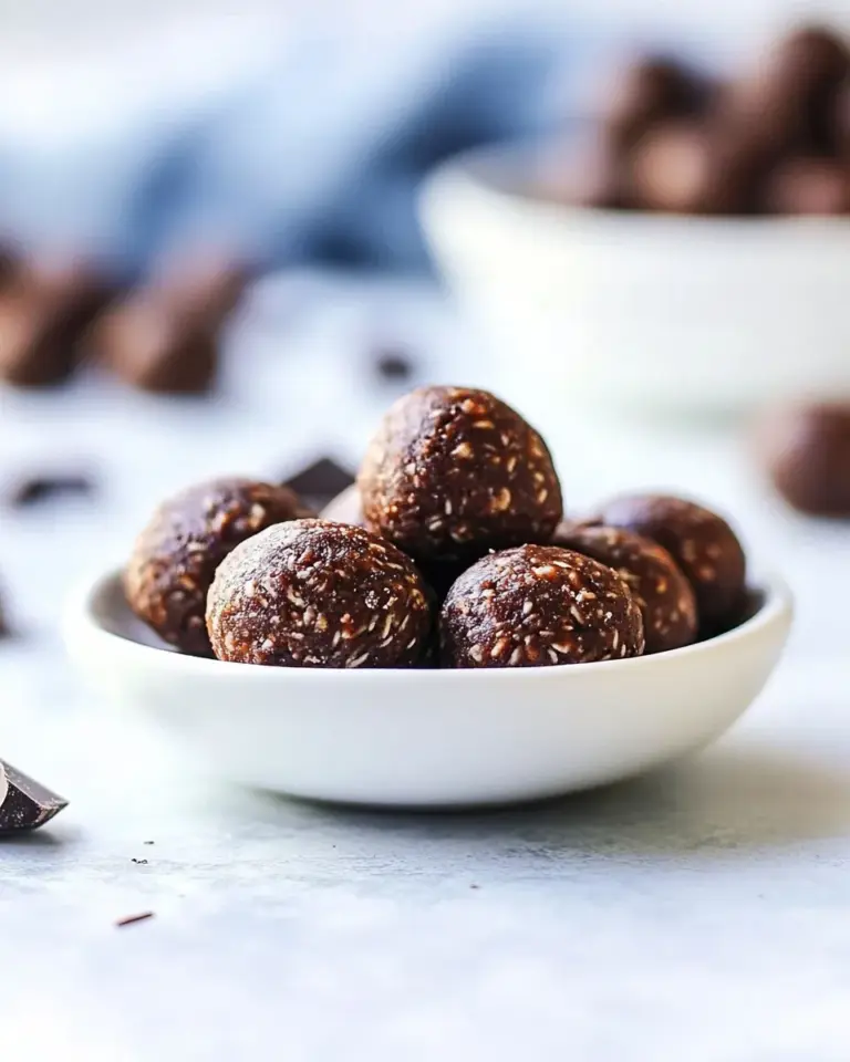 Homemade Chocolate Energy Bites recipe photo