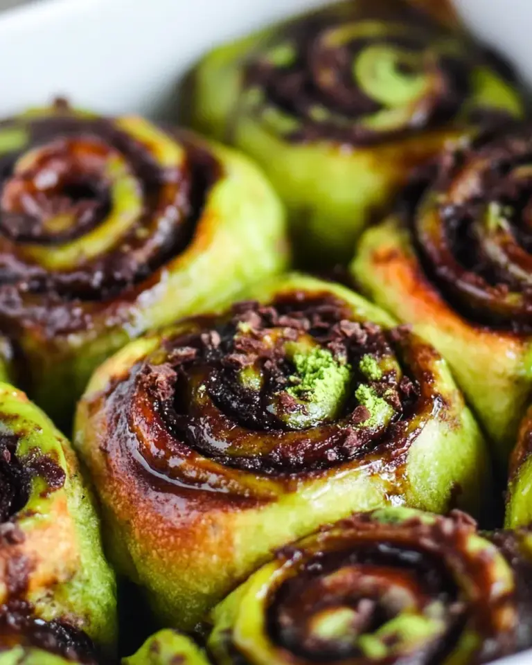 Homemade Chocolate Matcha Sticky Buns photo