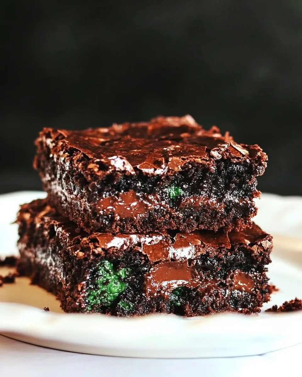 Delicious Chocolate Mint Brownies Recipe dish photo