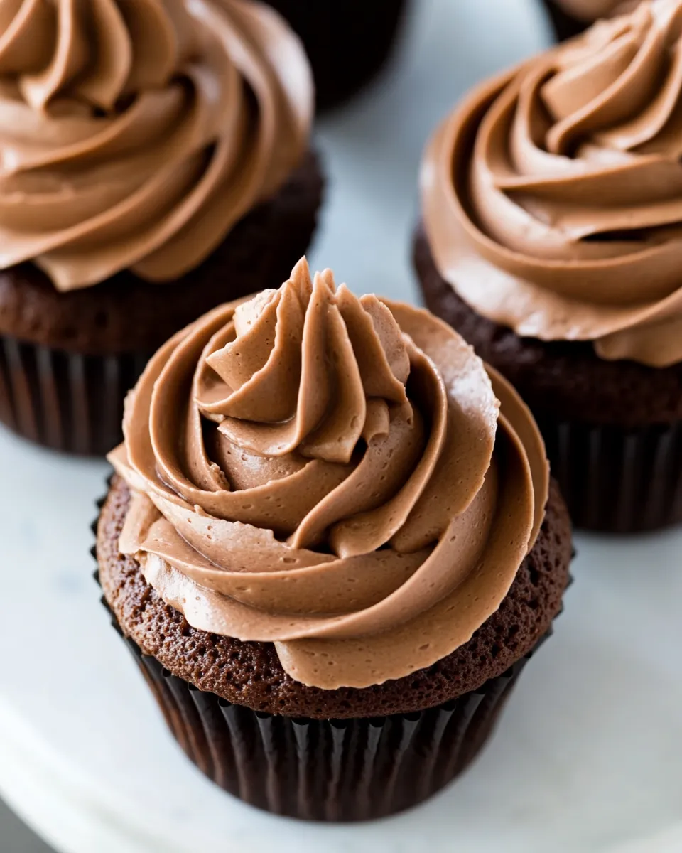 Classic Chocolate Mousse Frosting for Cupcakes image