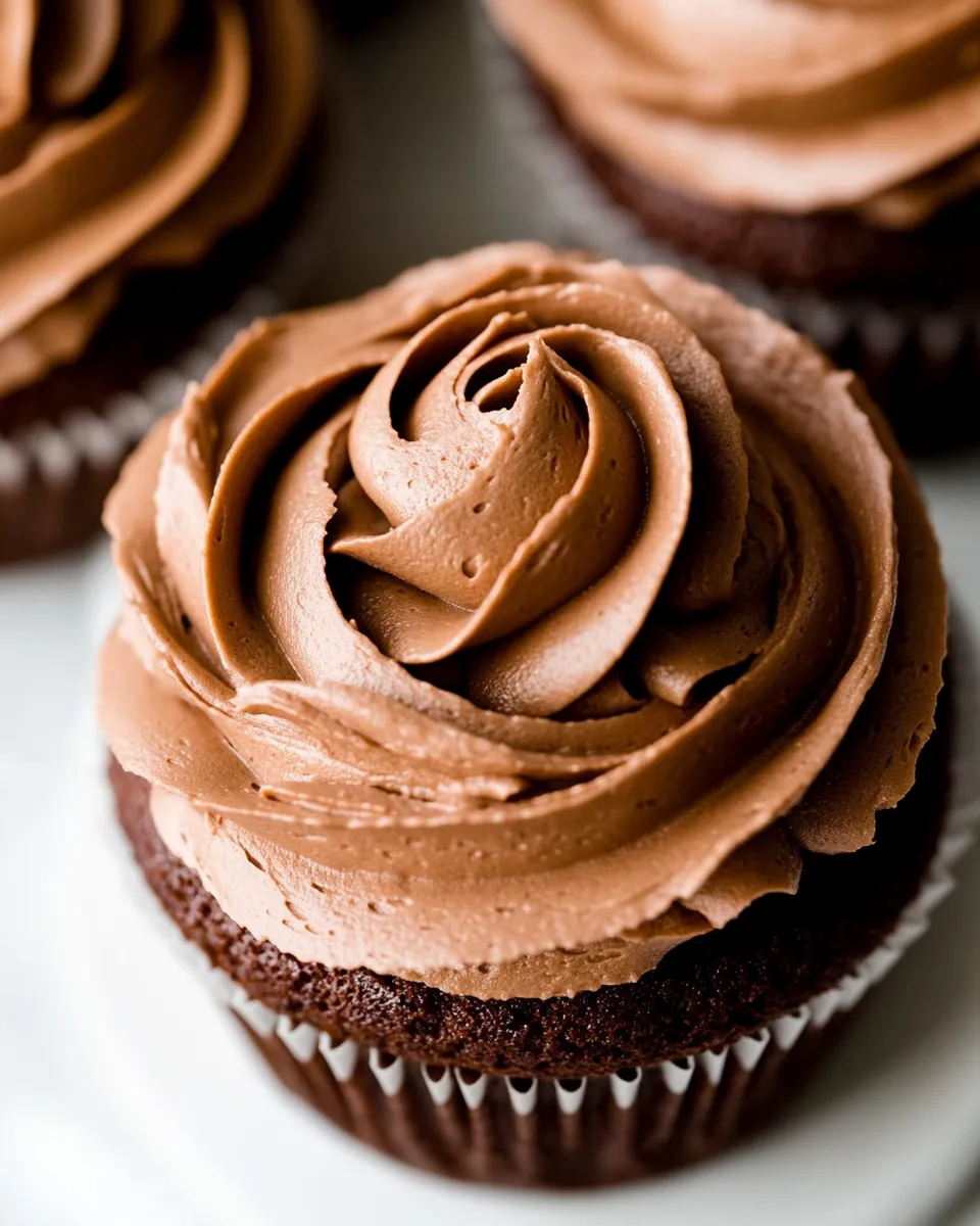 Delicious Chocolate Mousse Frosting for Cupcakes recipe image