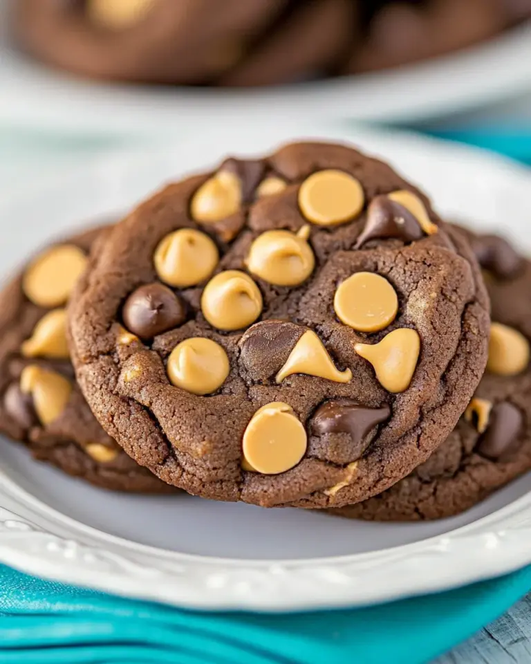 Homemade Chocolate Peanut Butter Chip Cookies photo