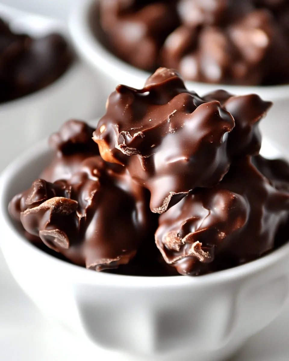 Classic Chocolate Peanut Butter Clusters Recipe image