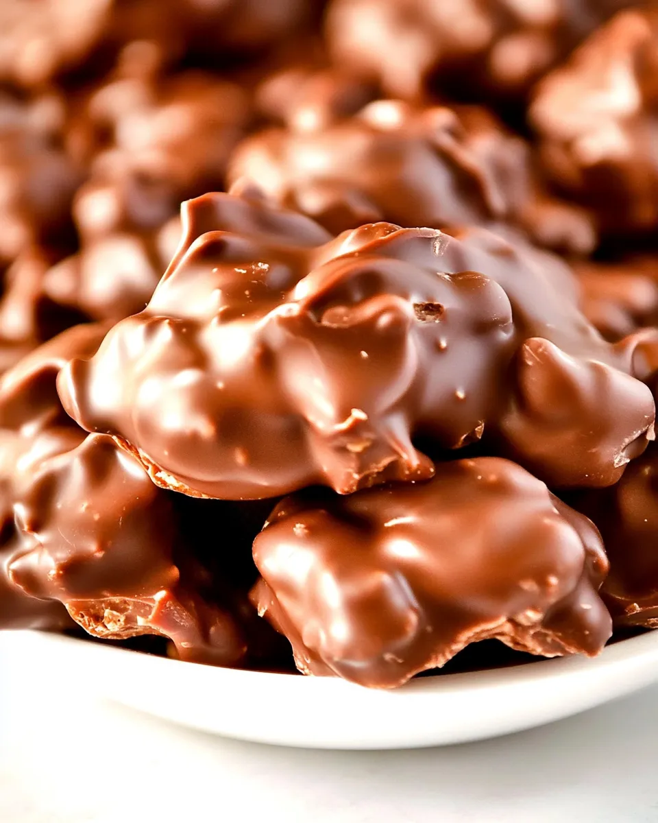 Homemade Chocolate Peanut Clusters photo