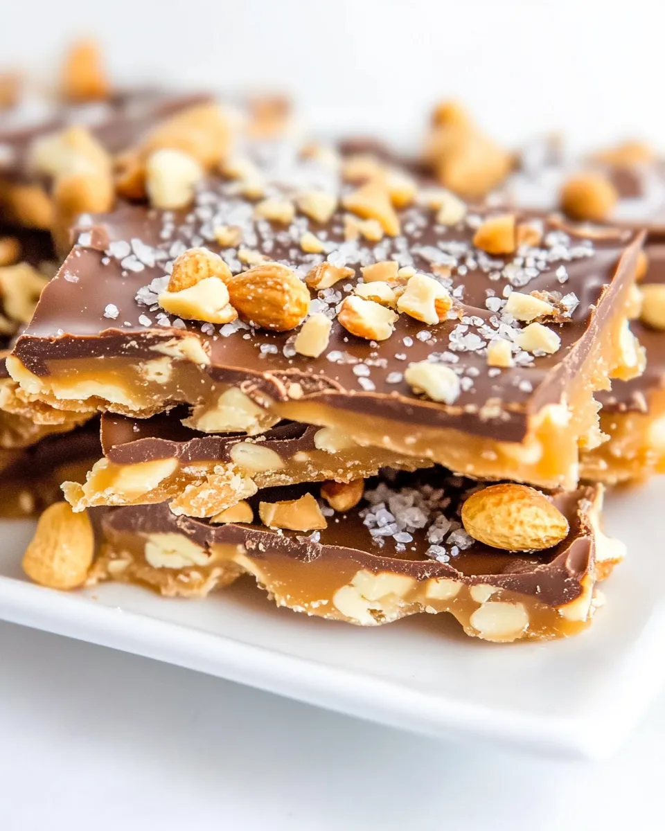 Homemade Chocolate Peanut Toffee photo