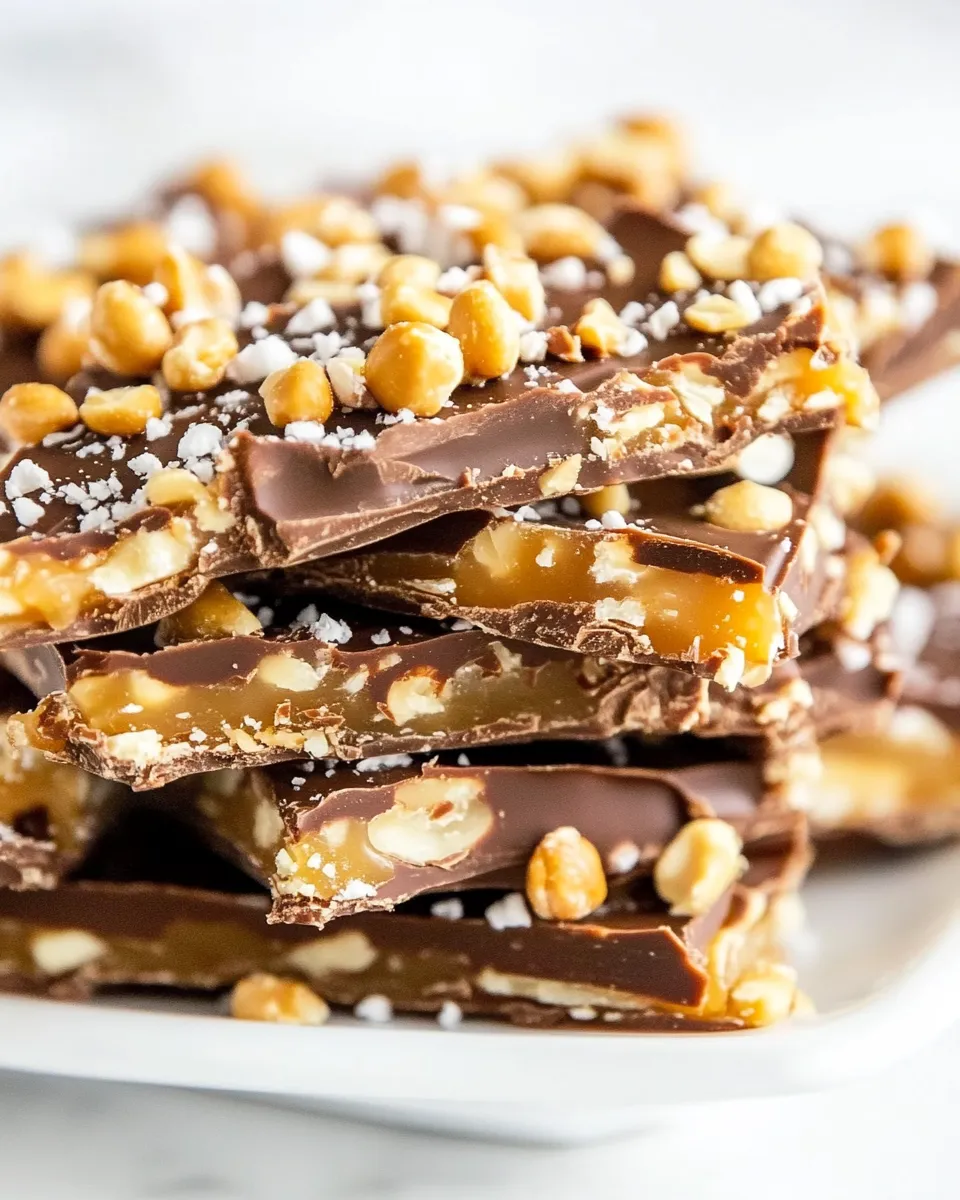 Easy Chocolate Peanut Toffee recipe photo