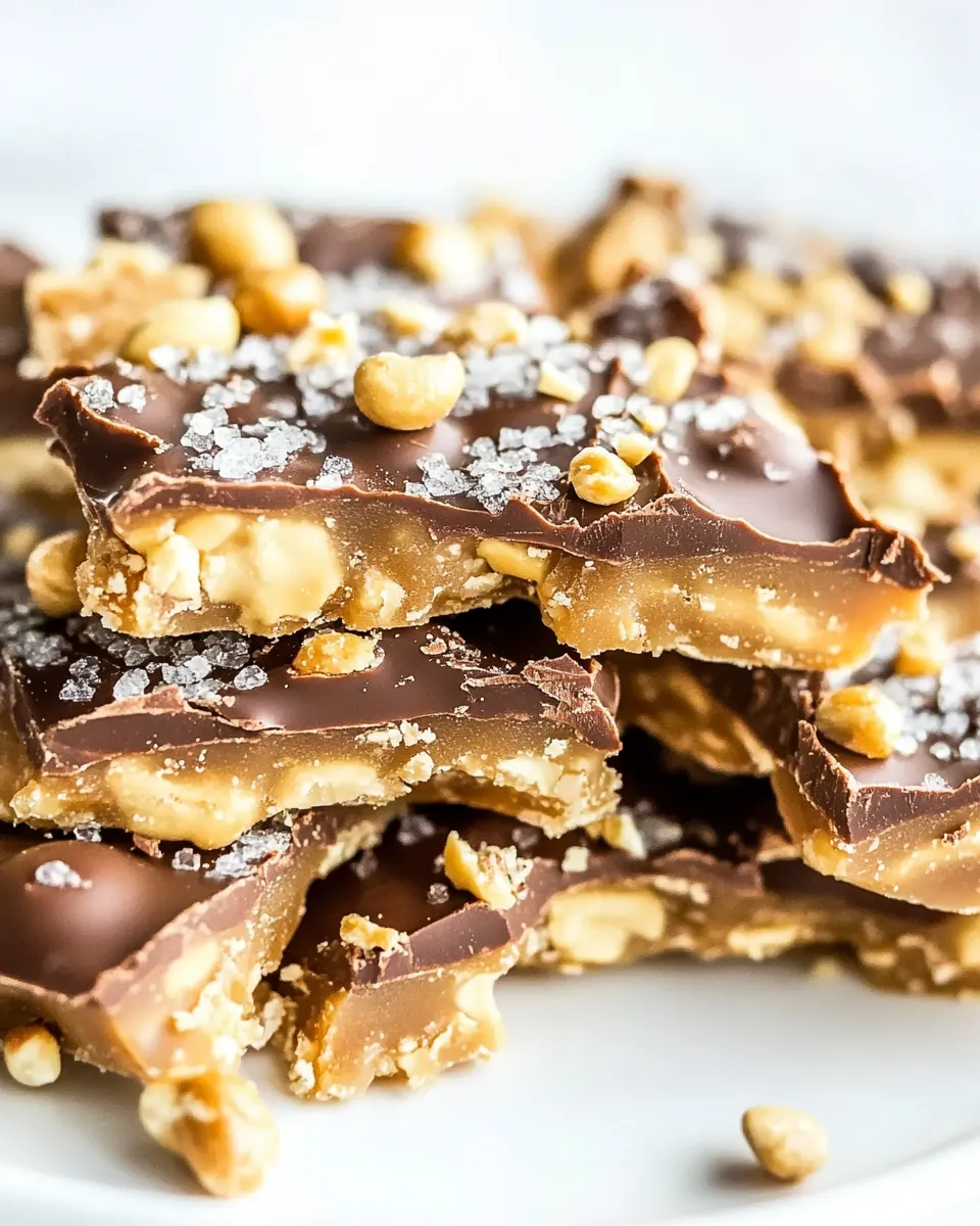 Delicious Chocolate Peanut Toffee shot