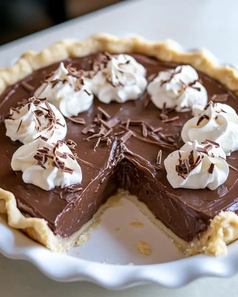 Homemade Chocolate Pie photo