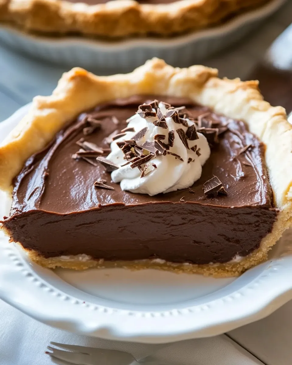 Delicious Chocolate Pie dish photo
