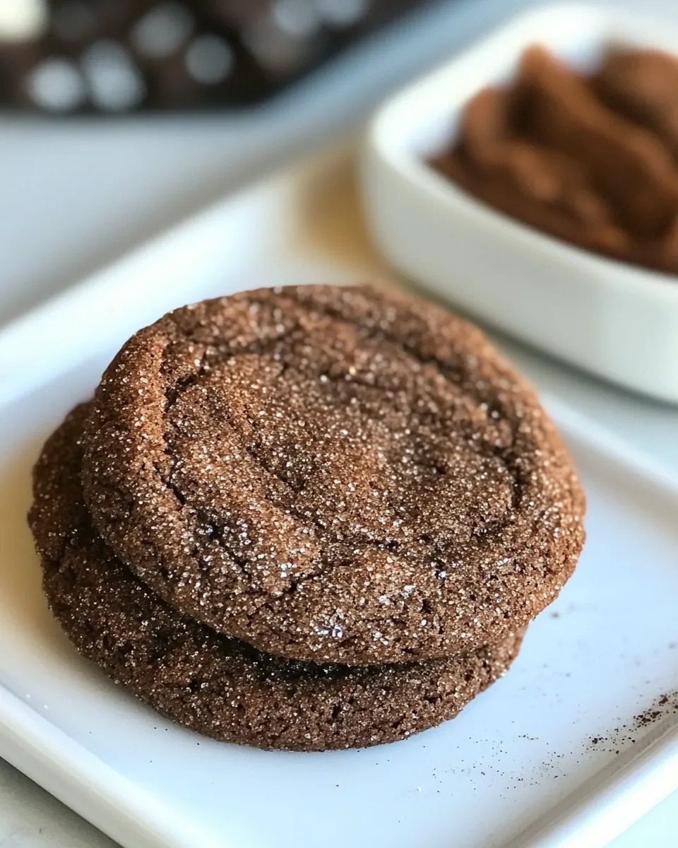 Easy Chocolate Snickerdoodles shot